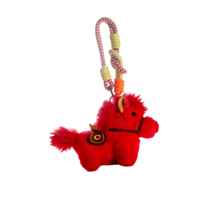 Llavero de Caballo de Peluche, Colgante para Bolso Portátil, Adorno Realista para Mochila Suave.