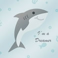 thumbnail image 2 of Villa, Mlli 15x15 White Modern Wood Framed Museum Art Print Titled - Happy Shark Dreamer, 2 of 4
