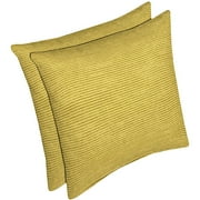 Cornell Textured Khaki Throw Pillows 2-pack