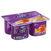 Dannon Light & Fit Peach Nonfat Yogurt, 6 Oz., 4 Count