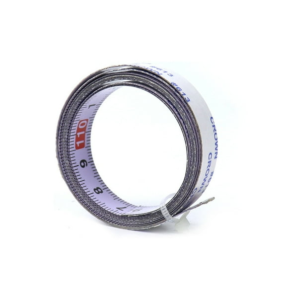 Medium scale mechanical ruler stainless steel metric tape measure with adhesive tape for woodworking 3