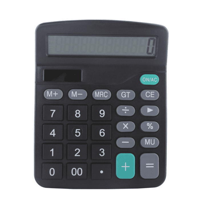Calculator,12-Digit Desktop Basic Calculator Solar Battery Power with LCD 
