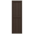 thumbnail image 5 of Ekena Millwork 16 1/8"W x 41"H True Fit PVC, Three Board Framed Board-n-Batten Shutters, Raisin Brown (Per Pair - Hardware Not Included), 5 of 8