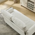 thumbnail image 4 of JURANYAZHU 54.7" Wide Chenille LoveSeat Comfortable Soft-Cushioned for Living Rooms and Small Spaces,White, 4 of 6