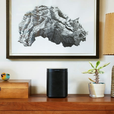 Sonos - One (Gen 2) Smart Speaker with Voice Control built-in - Black