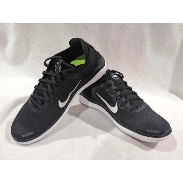 Nike Men's Free RN 2018 Black/White Running Shoes - Asst Size NWB 942836-001