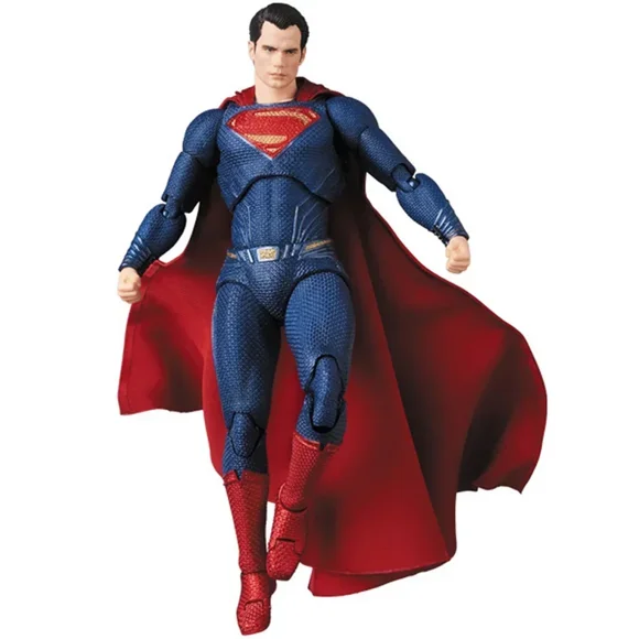 RWJDXD 16cm DC Superman MAFEX 057 Justice League Super Man Action Figure Collection Model BJD Gift Toys