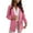 Hot Pink, variant on Puntoco Plus Size Coat Clearance,Womens Ladies Solid Turn Down Collar Jacket Long Sleeve Coat Outerwear Blazer Hot Pink