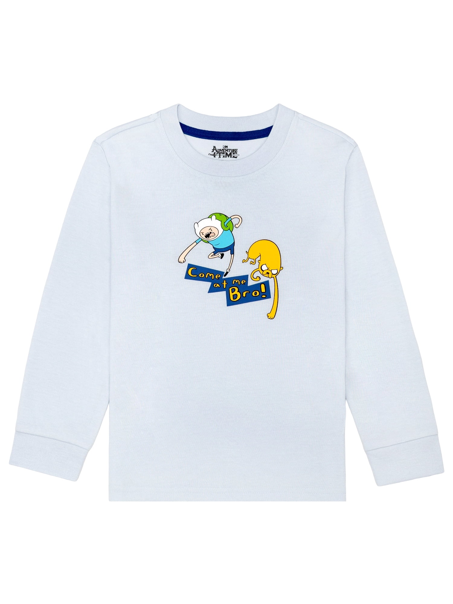 Adventure Time Boys Tween Long Sleeve Top and Short Pajama Set, 2-Piece, Sizes 4-12