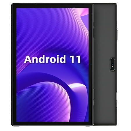 Android 11 Tablet, VANKYO MatrixPad S10 10.1 inch Tablet, 32GB Storage 512 GB Expandable, 2GB RAM, Quad-Core Processor, 6000mAh, Full HD IPS Display, 8MP Camera, GMS Certified, WiFi, Bluetooth, Black