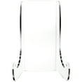 thumbnail image 2 of Plymor Clear Acrylic Flat Back Easel With Shallow Support Ledges, 7.5" H x 5.375" W x 4.25" D (3 Pack), 2 of 2
