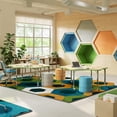 thumbnail image 3 of Hexed 7'8" x 10'9" Area Rug In Color Citrus-Color:Citrus,Material:Nylon, 3 of 5