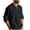 Black, variant on Xzbqbs Mens Linen Polo Shirts Casual Long Sleeve Button Shirts Lightweight Pullover Tops Classic Golf Shirts Dress Shirts for Men