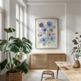 thumbnail image 6 of Blue and Purple Anemone - Drawing Floral Flowers Botanical Nature Pastel Unframed Wall Art Print 24 x 36 inches, 6 of 16