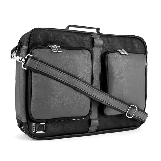 Smart Convertible 16 inch Laptop Messenger Backpack Shoulder Briefcase Tote Bag for Work, College, Travel, Professional Meets