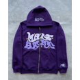 thumbnail image 2 of Sudaderas con capucha Y2K con estampado de letras para mujer, Otoño Invierno, Harajuku, Sudadera con capucha con cremallera, chaquetas góticas de Hip Hop de gran tamaño para hombre, ropa de calle, 2 of 4