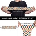 thumbnail image 3 of Bingfone Farmers Gardening Sleeves Sun Protection Arm Cooling Sleeves for Women Men with Thumb Hole - Floral Checkerboard, 3 of 7
