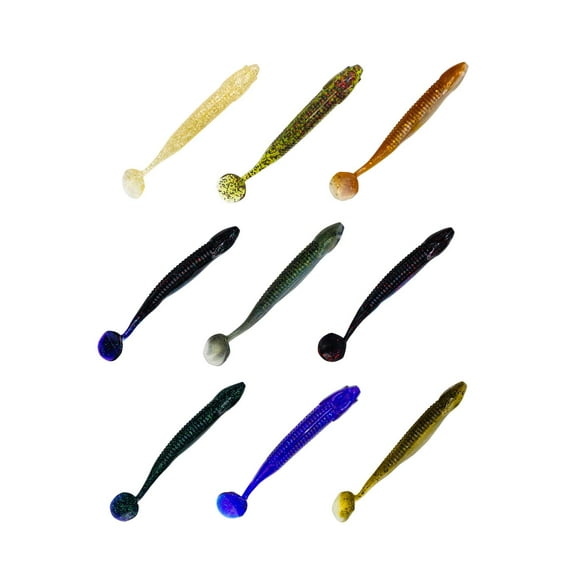 Charlie's Worms Super Big Dipper - Scented Soft Bait for Freshwater Saltwater Bass Fishing 5pk