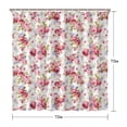 thumbnail image 5 of Pioneer Flower Floral Print Pattern Shower Curtain 72"x72" ,Bathroom Decorative Shower Curtains Set with 12 Hooks,Modern Waterproof Washable Shower Curtain, 5 of 6