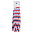 thumbnail image 1 of Robe d'Été Décontractée pour Femme avec Drapeau Américain, Robe Maxi Taille Haute, Robe de Plage 2TG, 1 of 8