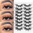 thumbnail image 2 of LEKGAVD 8 pares de pestañas postizas de visón 3D, extensiones de pestañas postizas naturales tenues y esponjosas, pestañas postizas hechas a mano sin crueldad Tan Jianjun unisex, 2 of 2