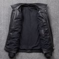 thumbnail image 4 of Fonma Premium Vintage Leather Jacket Men Lambskin Trucker Mens Leather Jackets Black 3XL, 4 of 4