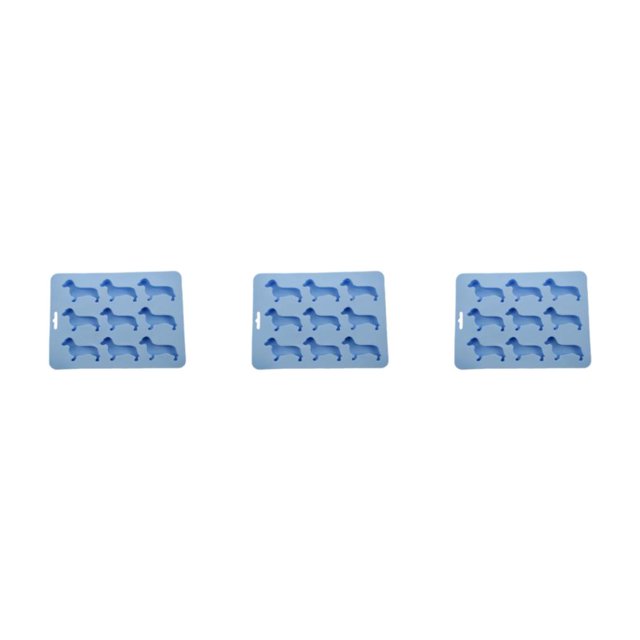 VONKY Cold And High Temperature Resistance Dachshund For All Baking Needs Suitable For Dachshund Candy Molds Blue 3Set