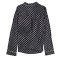 thumbnail image 2 of P.J. Salvage Womens Polka Dot Button Down Pajama Tops, Grey, Small, 2 of 2