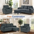 thumbnail image 4 of Pingliang Home Living Room Furniture Set, Sectional Sofa Couch with Storage Ottoman and Accent Chair, Modern 3 Seater L Shaped Couch Sofa and Single Armchair,for Living Room,Apartment,Studio,Office, 4 of 6