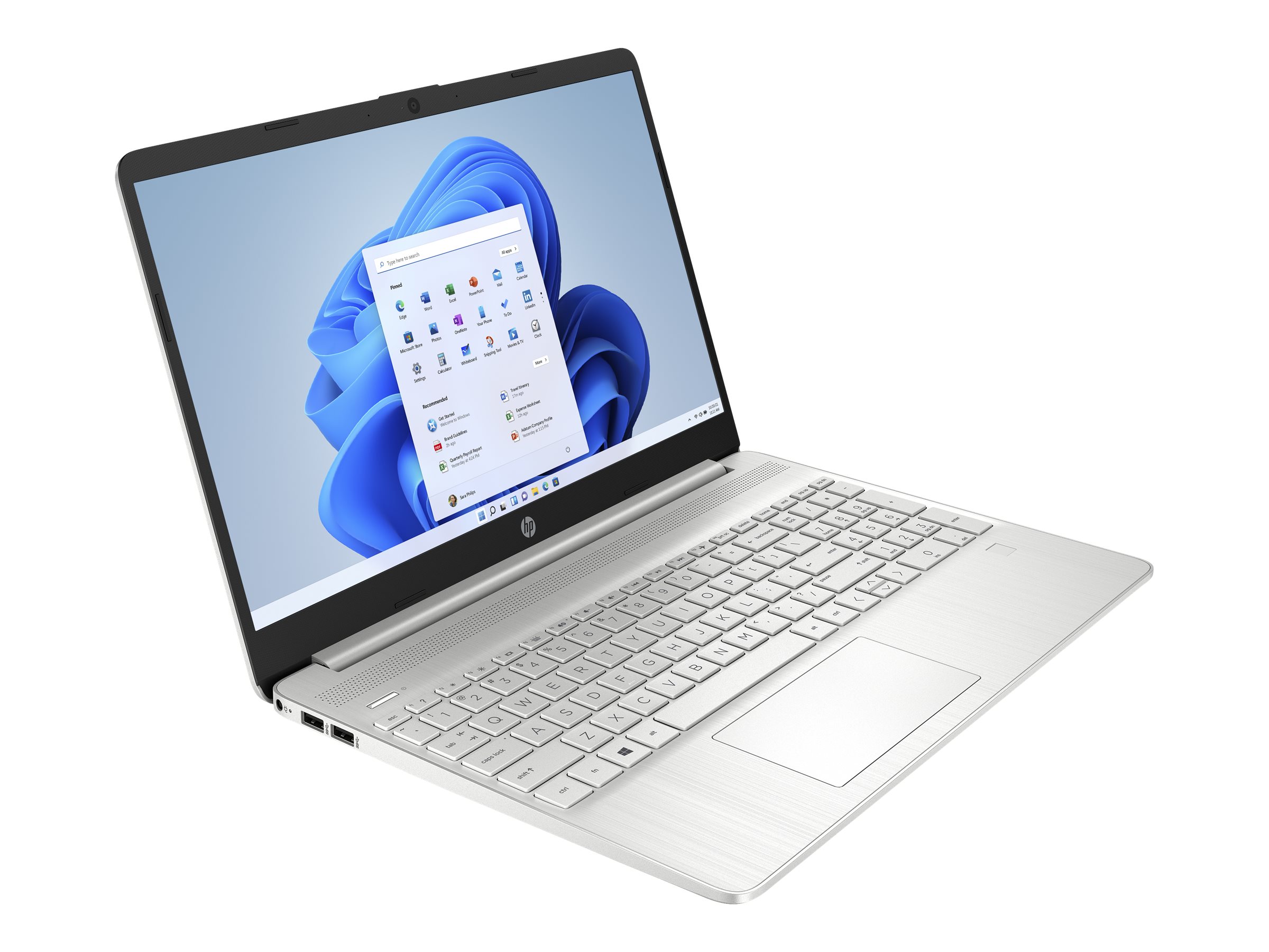 HP 15.6" Laptop, Intel Core i5-1135G7, 2.4GHz Intel Iris Xe Graphics, 8GB Ram 512GB SSD, Windows 11, Natural Silver, 15-dy2152wm - image 3 of 14