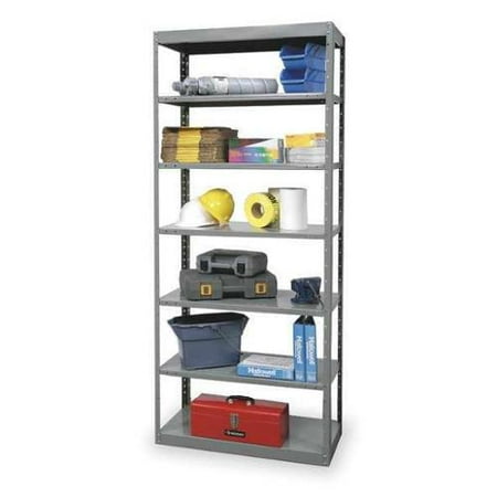 Pass Thru Shelf - HALLOWELL DT5712-18HG Pass Thru Shelving, 87InH, 48InW, 18InD