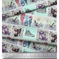 thumbnail image 3 of Pomme Poly Georgette Tissu Pantoufles, Chaussures et Talons Hauts Patchwork Tissu Imprimé par la Cour 52 Pouces de Large, 3 of 3