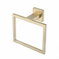 thumbnail image 1 of Modern Square Stainless Steel Towel Ring, Brushed Gold Finish, Rustproof Heavy Duty Design For Bathroom Wall, Space Optimization With Secure Screw-Mounted Installation, 1 of 5