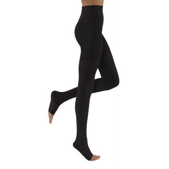 JOBST Relief Compression Stockings 15-20 mmHg Waist High Open Toe, Beige / Small