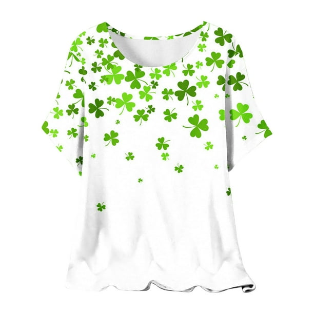 Camisetas de Manga Corta para Mujeres, Camiseta de Cuello Redondo Impresa de Moda, Primavera Y Verano Casual