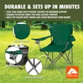 thumbnail image 4 of Ozark Trail Quad Folding Camp Chair with Cup Holder, Dark Green, 4 of 11
