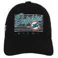 thumbnail image 2 of Youth Black Miami Dolphins Retro Wooly Adjustable Hat, 2 of 4