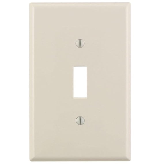 Leviton R56-78101-00T Light Almond Oversized 1 Gang Toggle Switch Plate