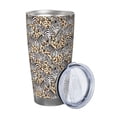 thumbnail image 2 of Daiia Zebra Printed 20oz Insulated Coffee Cup with Straw Topper, Fully Spill Proof Travel Coffee Mug, Stainless Steel Tumbler for Work Home Outdoor Car-Without Straw, 2 of 8
