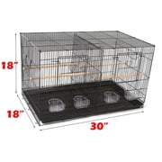 Large 30 Center Divider Breeding Breeder Bird Flight Cages For Aviaries Canaries Budgies Parakeets Finches Parakeets Lovebirds