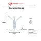 thumbnail image 3 of Perchero de Pared Namaro Design con 6 Ganchos color blanco OR-435020, 3 of 4