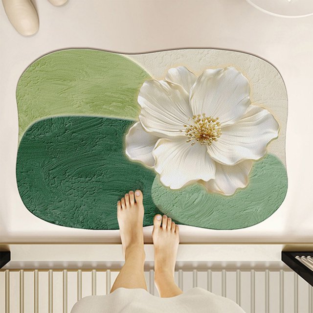 pstuiky Alfombra antideslizante para baño de piscina de PVC con piedras pequeñas y guijarros alfombra larga para suelo.
