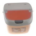 thumbnail image 2 of yuksok Kitchen Food Storage Container Beans Rice Box with Measuring Cup Lid Orange E-Orange, 2 of 9