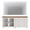 White, variant on TV Stand for 75 Inch TV, 2-in-1 Wood TV Cabinet Entertainment Center Television Stands for Living Room, Sideboard Buffet Cabinet with Glass Door & Drawer for Kitchen, White