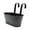 2# Black, variant on Jingjianm Durable Metal Hanging Planter Box with Hooks for Balcony Railings, Decorative Flower Pot