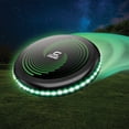 thumbnail image 2 of CIPTON LED Light Up Flying Disc, 190g Official Size Outdoor Frisbee, Battery Powered Green LEDs, High Visibility Water Resistant Disc for Night Play, 2 of 2