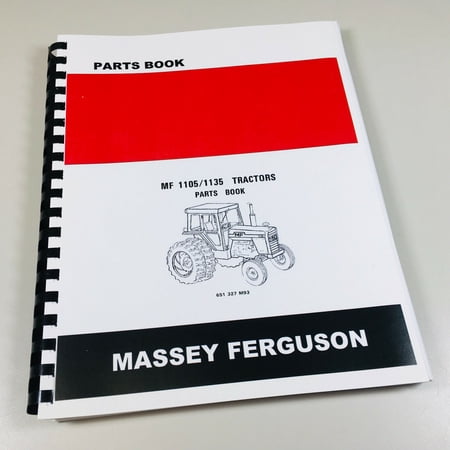 Parts Manual Book For Massey Ferguson Mf 1105 1135 Tractors Oem Fast Ship