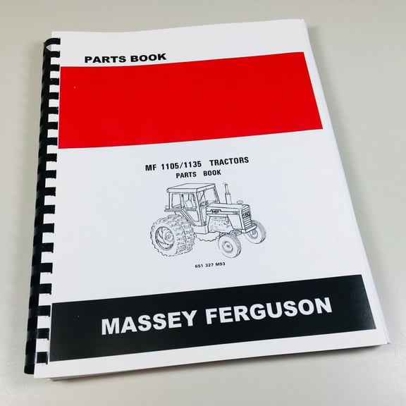 Parts Manual Book For Massey Ferguson Mf 1105 1135 Tractors Oem Fast Ship