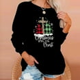 thumbnail image 4 of 2023 Sweat-Shirt de Noël pour Femmes en Solde Imprimé de Noël Col Rond Pull Blouse Ample Sans Capuche, 4 of 7