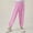 Pink, variant on Eltusu Girls Cotton Sweatpants, Elastic Waist Elastic Bottom Solid Color Casual Jogger Pants Pink Size 2-11T